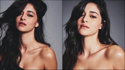 Assisted by makeup artist Stacy Gomes, Ananya got decked up in nude eyeshadow, winged eyeliner, mascara-coated lashes, darkened brows, blushed cheeks, glowing highlighter and a shade of glossy nude lipstick. (Instagram/@ananyapanday)