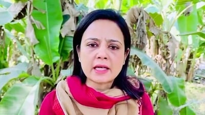 Kolkata, Jan 03 (ANI): Trinamool Congress leader Mahua Moitra speaks to the media on Union Minister of State for Consumer Affairs Sadhvi Niranjan Jyoti's statement, in Kolkata on Wednesday. (ANI Photo) (ANI) Kolkata, Jan 03 (ANI): Trinamool Congress leader Mahua Moitra speaks to the media on Union Minister of State for Consumer Affairs Sadhvi Niranjan Jyoti's statement, in Kolkata on Wednesday. (ANI Photo) (ANI)