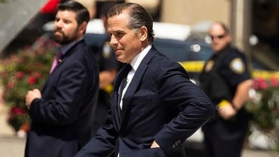 (FILES) Hunter Biden was indicted late December 7, 2023 on nine counts of tax evasion, the second time this year President Joe Biden's troubled son has been charged by a special counsel investigating his personal and business dealings. (Photo by RYAN COLLERD / AFP) (AFP) (FILES) Hunter Biden was indicted late December 7, 2023 on nine counts of tax evasion, the second time this year President Joe Biden's troubled son has been charged by a special counsel investigating his personal and business dealings. (Photo by RYAN COLLERD / AFP) (AFP)