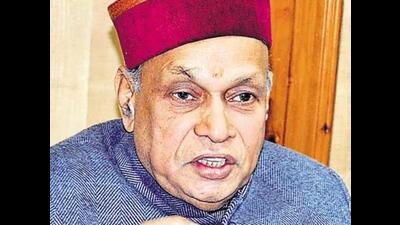 Former chief minister Prem Kumar Dhumal (HT File)