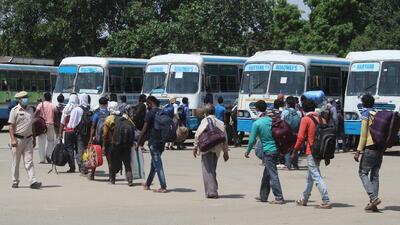 Haryana sets deadline to phase out old buses operating in Delhi-NCR (HT File) Haryana sets deadline to phase out old buses operating in Delhi-NCR (HT File)