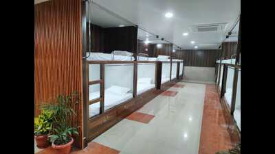 IRCTC is going to launch a 304-bedded retiring room at the revamped Ayodhya Dham station. (Sourced) IRCTC is going to launch a 304-bedded retiring room at the revamped Ayodhya Dham station. (Sourced)
