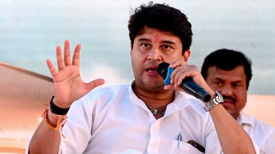 Union minister for Civil Aviation & Steel Jyotiraditya Scindia (Photo by Bachchan Kumar/ HT PHOTO) (HT PHOTO)