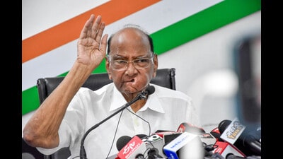 Mumbai, Jan 09 (ANI): Nationalist Congress Party President Sharad Pawar addresses during a press conference at Party Head Office in Mumbai on Tuesday. (ANI Photo) (Sandip Mahankal) Mumbai, Jan 09 (ANI): Nationalist Congress Party President Sharad Pawar addresses during a press conference at Party Head Office in Mumbai on Tuesday. (ANI Photo) (Sandip Mahankal)
