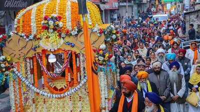 Prakash Parv is celebrated on the auspicious occasion of Guru Gobind Singh Ji Maharaj Jayanti. (PTI) Prakash Parv is celebrated on the auspicious occasion of Guru Gobind Singh Ji Maharaj Jayanti. (PTI)