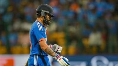 India's top order was blown away within the first five overs with Virat Kohli and Sanju Samson falling for golden ducks and the hosts were tottering at 22/4 (PTI)