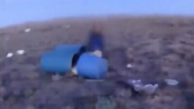 Shocking new footage has revealed the chilling moment authorities in Utah rescued two girls from the site of a doomsday cult that their paedophile fathers led (EXPLORE WITH US/YouTube) Shocking new footage has revealed the chilling moment authorities in Utah rescued two girls from the site of a doomsday cult that their paedophile fathers led (EXPLORE WITH US/YouTube)