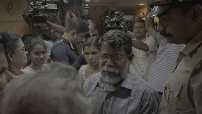 KP Jayanandan at the launch of his book, Pulari Viriyum Munpe, on December 23, 2023 (Leonald Daisy Mathew) KP Jayanandan at the launch of his book, Pulari Viriyum Munpe, on December 23, 2023 (Leonald Daisy Mathew)