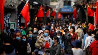 The birth rate saw a record drop of 6.39 births per 1,000 people from 6.77 a year earlier. (Reuters) The birth rate saw a record drop of 6.39 births per 1,000 people from 6.77 a year earlier. (Reuters)