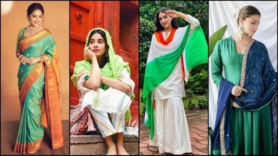 Republic Day 2024: 5 stunning Bollywood celeb inspired tri-colour outfits (Instagram) Republic Day 2024: 5 stunning Bollywood celeb inspired tri-colour outfits (Instagram)