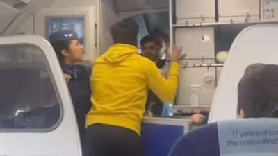 IndiGo passenger assaults pilot amid chaos due to flight delays. (X) IndiGo passenger assaults pilot amid chaos due to flight delays. (X)