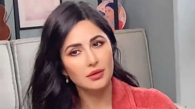 Katrina Kaif in a red corduroy mini dress (Photo: Instagram) Katrina Kaif in a red corduroy mini dress (Photo: Instagram)