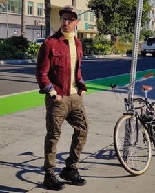 Hrithik Roshan in a maroon corduroy jacket (Photo: Instagram) Hrithik Roshan in a maroon corduroy jacket (Photo: Instagram)