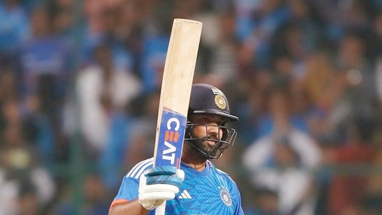 Rohit became the first player in men's cricket to score five T20I centuries while Rinku smashed 69 in 39 balls. Both players were unbeaten and their partnership of 190 is the highest for India in a T20I for any wicket.&nbsp;(ANI)