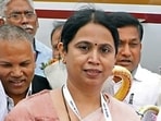 Karnataka women and child development minister Laxmi Hebbalkar. (ANI) Karnataka women and child development minister Laxmi Hebbalkar. (ANI)