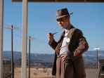 Cillian Murphy as J. Robert Oppenheimer in a scene from Oppenheimer.