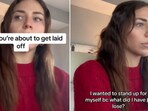 The image shows Brittany Pietsch who recorded herself getting fired from Cloudflare. The image shows Brittany Pietsch who recorded herself getting fired from Cloudflare.