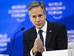 U.S. Secretary of State Antony Blinken speaks during the plenary session at the Congress Hall during the 54th annual meeting of the World Economic Forum, WEF, in Davos, Switzerland, Wednesday, Jan. 17, 2024.