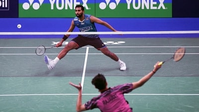 The senior pro had been pushed hard by the 21-year-old but even though they belong to separate generations, the respect and admiration between the two was clear for all to see. (Ayush Sharma) The senior pro had been pushed hard by the 21-year-old but even though they belong to separate generations, the respect and admiration between the two was clear for all to see. (Ayush Sharma)