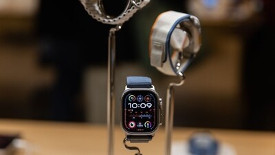 Apple Watch Ultra 2 smartwatches at the company's Grand Central store in New York, US, on Wednesday, Dec. 20, 2023 (Photographer: Jeenah Moon/Bloomberg) (Bloomberg) Apple Watch Ultra 2 smartwatches at the company's Grand Central store in New York, US, on Wednesday, Dec. 20, 2023 (Photographer: Jeenah Moon/Bloomberg) (Bloomberg)