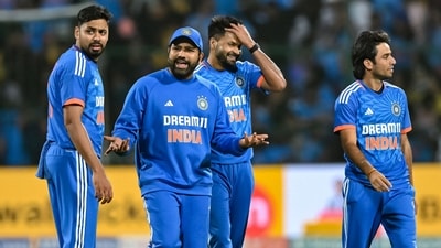 India's captain Rohit Sharma (2L) along with his teammates gestures during the third and final Twenty20I vs Afghanistan (AFP) India's captain Rohit Sharma (2L) along with his teammates gestures during the third and final Twenty20I vs Afghanistan (AFP)