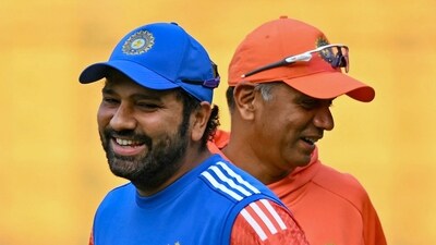 Rohit Sharma and Rahul Dravid talking about each other is a vibe (AFP)