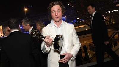 Jeremy Allen White at the 75th Emmy Awards on January 15, 2024. (AFP) Jeremy Allen White at the 75th Emmy Awards on January 15, 2024. (AFP)
