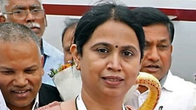 Karnataka women and child development minister Laxmi Hebbalkar. (ANI) Karnataka women and child development minister Laxmi Hebbalkar. (ANI)