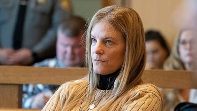 Michelle Troconis listens to arguments at the start of her trial, Thursday, Jan. 11, 2024, in Stamford, Conn (Richard Harbus/Dailly Mail via AP, Pool) (AP) Michelle Troconis listens to arguments at the start of her trial, Thursday, Jan. 11, 2024, in Stamford, Conn (Richard Harbus/Dailly Mail via AP, Pool) (AP)