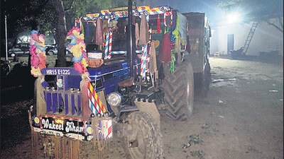 One of the seized tractors. (HT photo) One of the seized tractors. (HT photo)