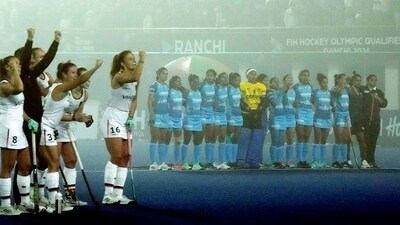 India couldn’t land that finishing punch after a fighting battle against the 2016 Rio Games bronze medallists. (PTI) India couldn’t land that finishing punch after a fighting battle against the 2016 Rio Games bronze medallists. (PTI)