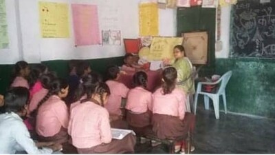 Forty-two per cent of children in the age group of 14 to 18 years in rural India cannot read easy sentences in English, while more than half of them struggle with simple division problems, according to the Annual Status of Education Report (ASER) 2023 released on Wednesday. (Representational picture) (File photo) Forty-two per cent of children in the age group of 14 to 18 years in rural India cannot read easy sentences in English, while more than half of them struggle with simple division problems, according to the Annual Status of Education Report (ASER) 2023 released on Wednesday. (Representational picture) (File photo)