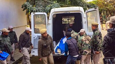 The attack came hours after two police commandoes were killed in Moreh. (PTI) The attack came hours after two police commandoes were killed in Moreh. (PTI)