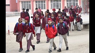 The work plan includes new classrooms and toilets, better drinking water facilities in schools and other initiatives. (HT File)