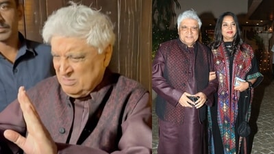 Javed Akhtar and Shabana Azmi outside Anil Kapoor's house. (Varinder Chawla) Javed Akhtar and Shabana Azmi outside Anil Kapoor's house. (Varinder Chawla)