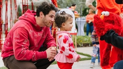 Nick Jonas and Priyanka Chopra's adorable daughter Malti Marie Chopra Jonas is officially two, and the couple celebrated by throwing her an Elmo-themed party attended by family and friends. “Our little angel is two-years-old,” Nick wrote on Instagram along with a series of photos from the celebration. Nick Jonas and Priyanka Chopra's adorable daughter Malti Marie Chopra Jonas is officially two, and the couple celebrated by throwing her an Elmo-themed party attended by family and friends. “Our little angel is two-years-old,” Nick wrote on Instagram along with a series of photos from the celebration.
