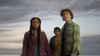 Leah Sava Jeffries, Aryan Simhadri, and Walker Scobell in Percy Jackson and the Olympians (Instagram/percyseries)