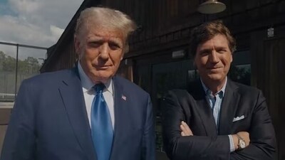 Donald Trump and Tucker Carlson (Video ScreenGrab from X) Donald Trump and Tucker Carlson (Video ScreenGrab from X)