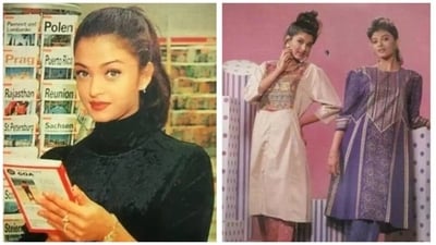 Reddit reacts to pics of young Aishwarya Rai; don't miss her modeling with Sonali Bendre.