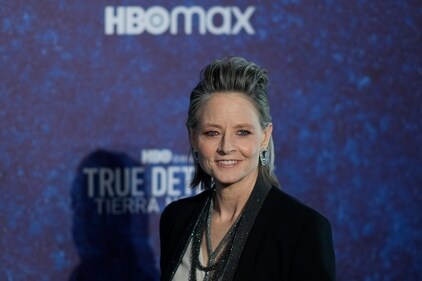 Actress Jodie Foster at the red carpet event for the HBO series, True Detective: Night Country on Jan. 11, 2024. (AP) Actress Jodie Foster at the red carpet event for the HBO series, True Detective: Night Country on Jan. 11, 2024. (AP)