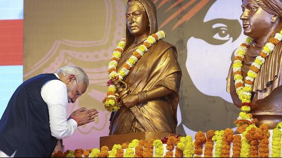 Prime Minister Narendra Modi during the inauguration of the 27th National Youth Festival, in Nashik, on Friday. (PTI)