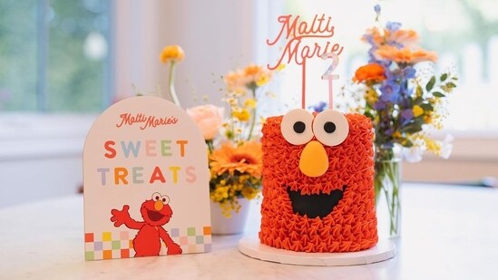 In addition to the sweet snaps of his daughter, Nick Jonas included a photo her birthday decor and cake. Malti Marie Chopra Jonas had a special Elmo face cake for her big day, which was personalised with Malti's name on the cake topper.&nbsp;