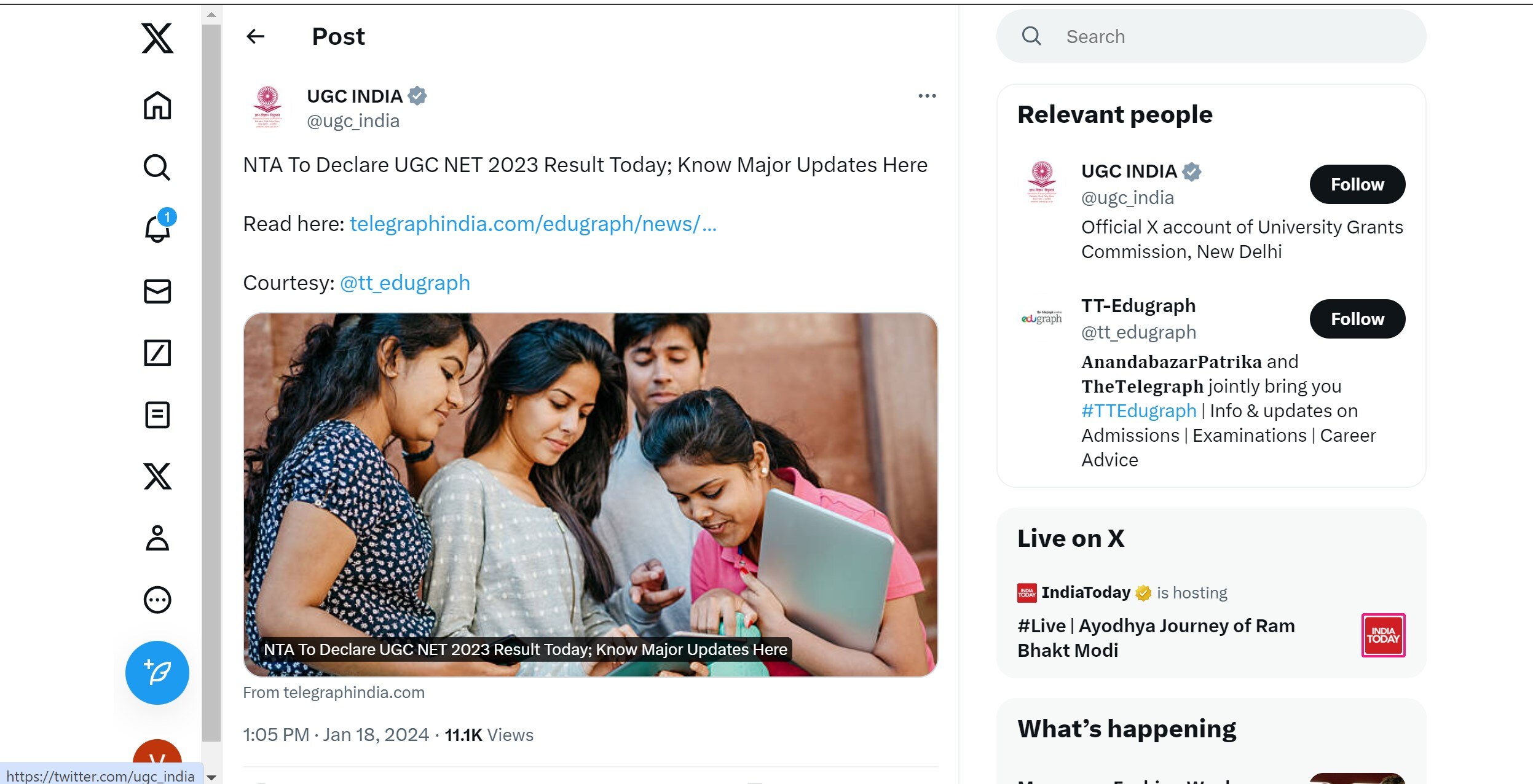 UGC NET December 2024 result UGC NET December 2024 result