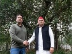 Jayant Chaudhary with Akhilesh Yadav. 