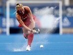 Ashley Hoffman of the U.S. in action(REUTERS)