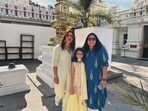 Priyanka Chopra with fans at a US temple. Priyanka Chopra with fans at a US temple.