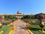 Spread over 15 acres, the Mughal Gardens, now part of the Amrit Udyan, is one of the key attractions in Rashtrapati Bhavan. (X/President of India)