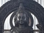 The photo of Ram Lalla's face from the sculptor's workshop emerged on social media on Friday. The face of the idol placed at the sanctum sanctorum will be revealed on January 22. The photo of Ram Lalla's face from the sculptor's workshop emerged on social media on Friday. The face of the idol placed at the sanctum sanctorum will be revealed on January 22.
