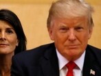Ex-US President Donald Trump (right) and Republican leader Nikki Haley. Ex-US President Donald Trump (right) and Republican leader Nikki Haley.