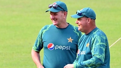 Pakistan coaches Grant Bradburn (L) and Mickey Arthur (Bibhash Lodh) Pakistan coaches Grant Bradburn (L) and Mickey Arthur (Bibhash Lodh)